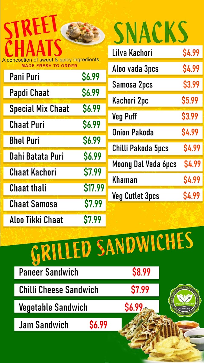 Rajula's Kitchen Menu - Image 4